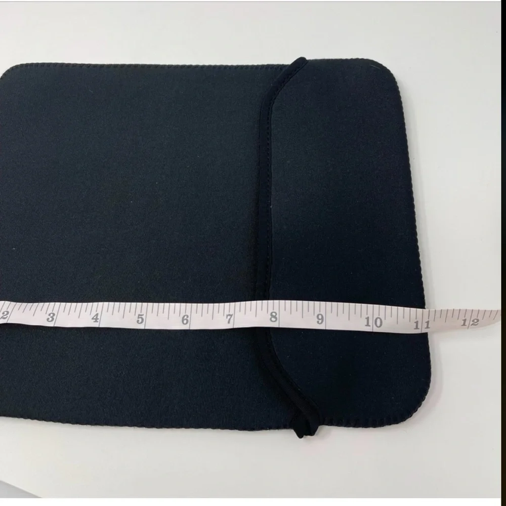 MINI NEOPRENE LAPTOP/TABLET SLEEVE BLACK NIP 11X9 13” CORNER TO CORNER
